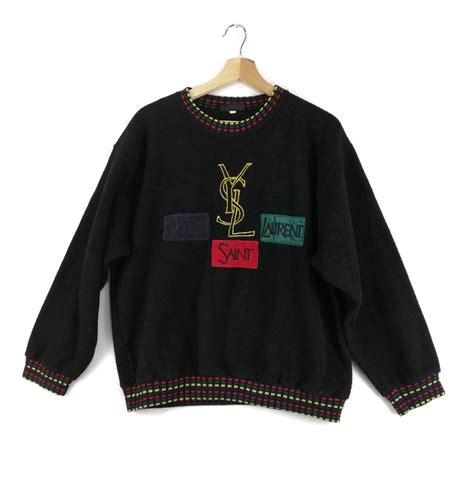 Vintage Sweatshirt / Yves Saint Laurent / Oversize / 1990s 